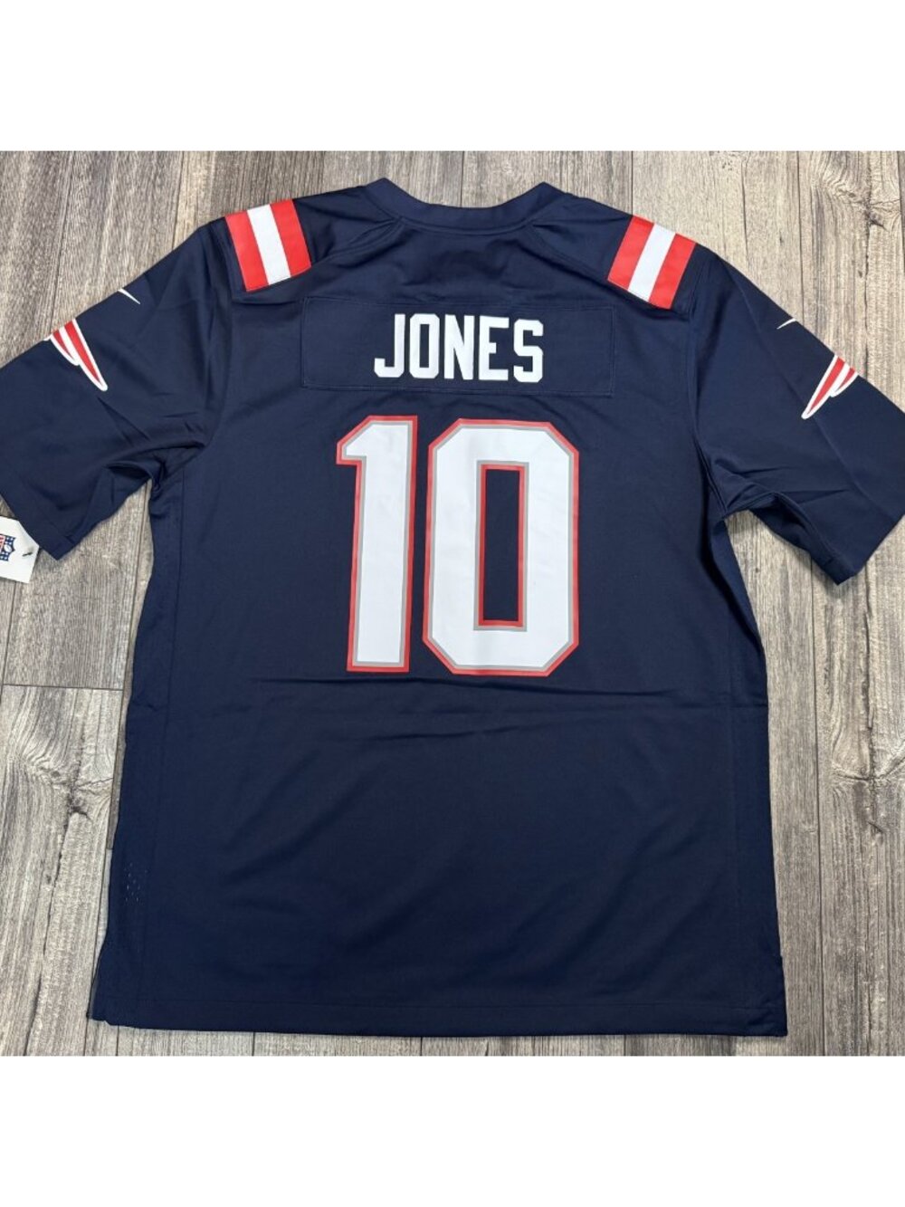 Mac Jones New England Patriots Nike Navy Blue Game Jersey Mens LARGE - Picture 2 of 2